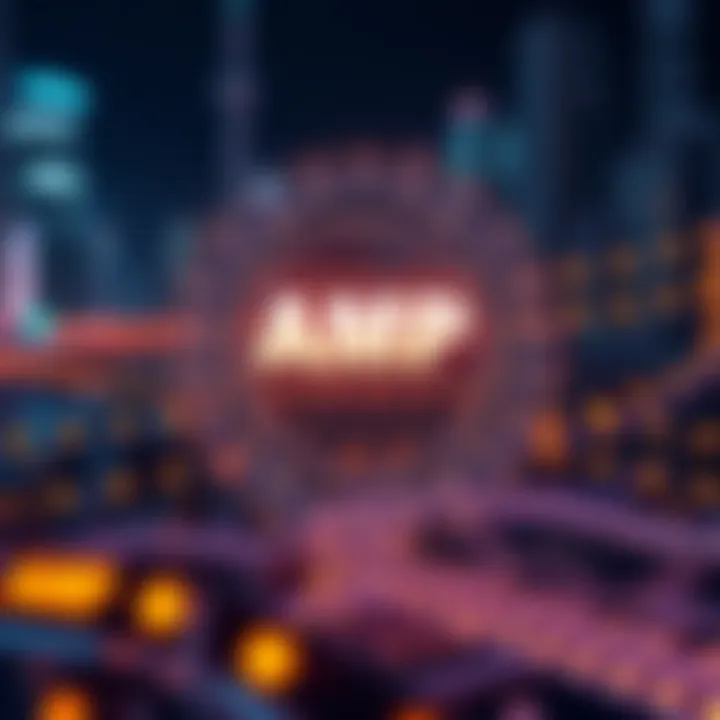 AMP's Integral Role Within Blockchain Technology Illustration depicting AMP's role in blockchain technology