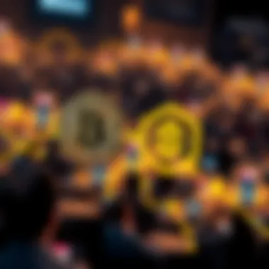 Bitcoin and Binance Connection A conceptual diagram linking Bitcoin and Binance in the cryptocurrency ecosystem