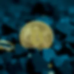 Conceptual illustration of Bitcoin halving