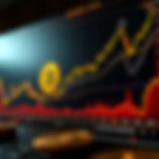 A detailed chart showing the rise of Bitcoin over time