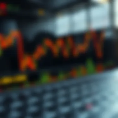 Graph depicting cryptocurrency market volatility and trading strategies