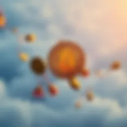 Conceptual representation of crypto airdrops