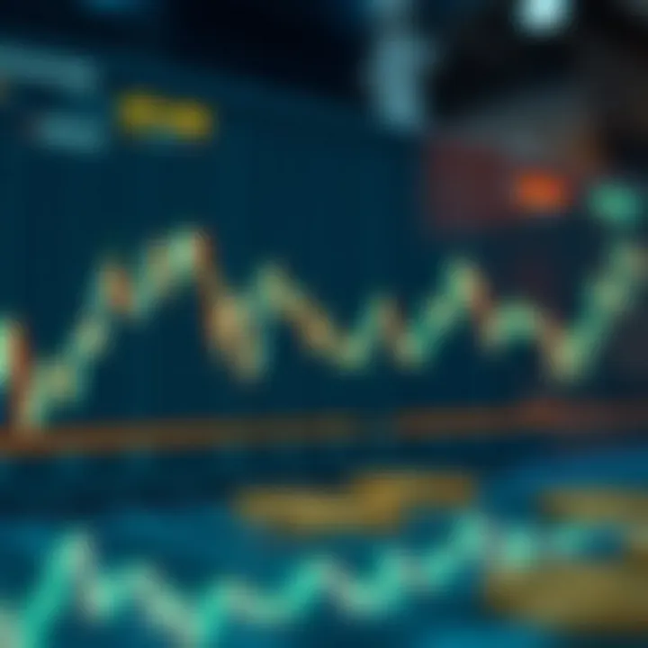 Graph depicting currency fluctuation