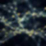 Visual representation of the Ethereum blockchain network