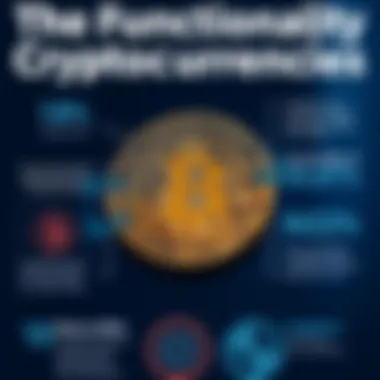 Infographic on the functionality of cryptocurrencies
