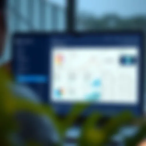 Overview of Lucidchart's interface showcasing data visualization tools