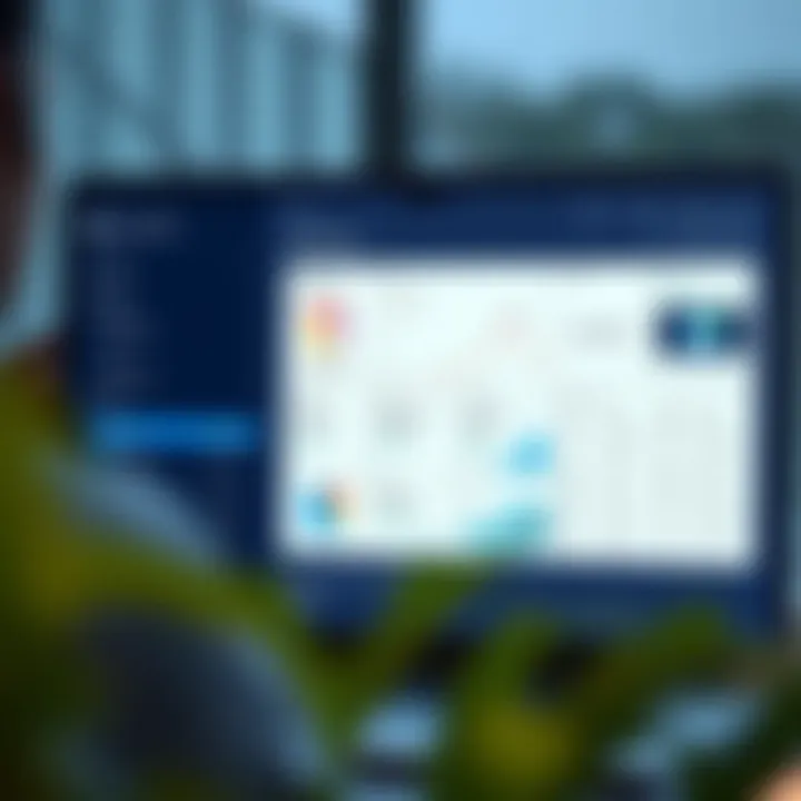 Overview of Lucidchart's interface showcasing data visualization tools