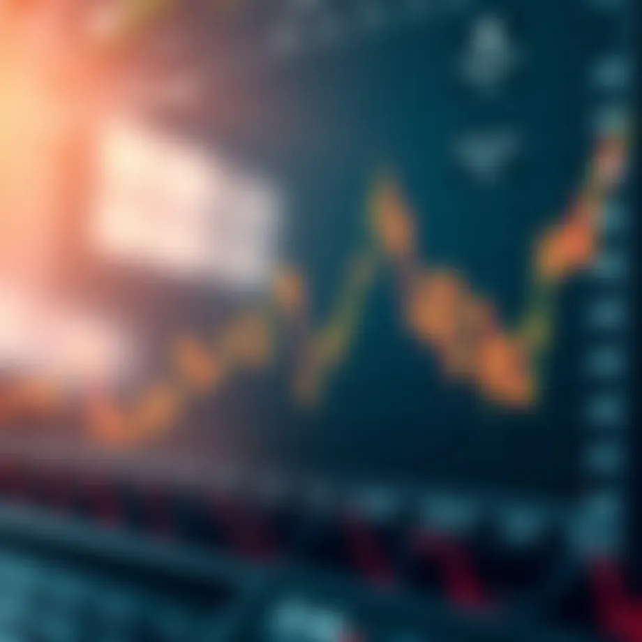 Graph showing market trends