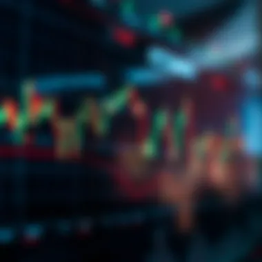 Chart displaying price fluctuations of various cryptocurrencies