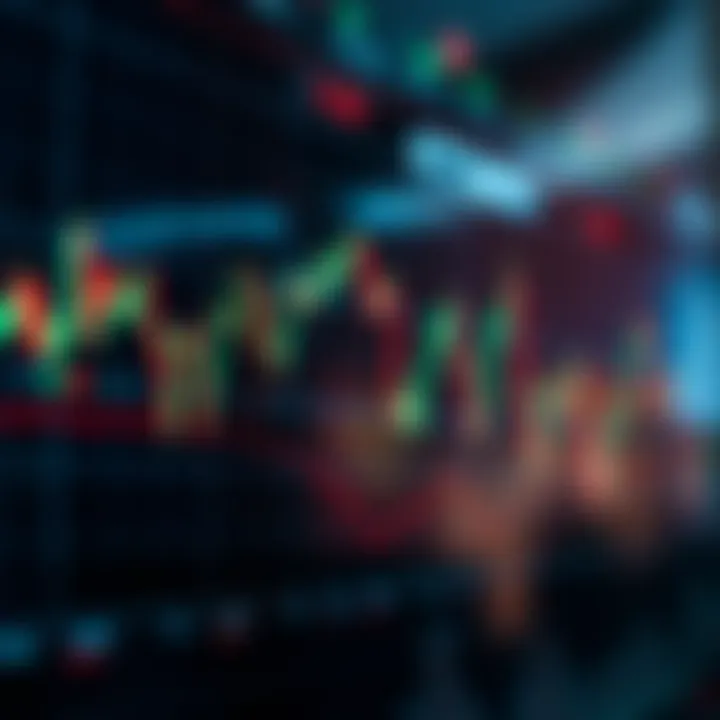 Chart displaying price fluctuations of various cryptocurrencies