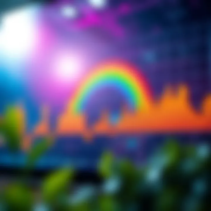 Visual representation of rainbow charts in financial analysis