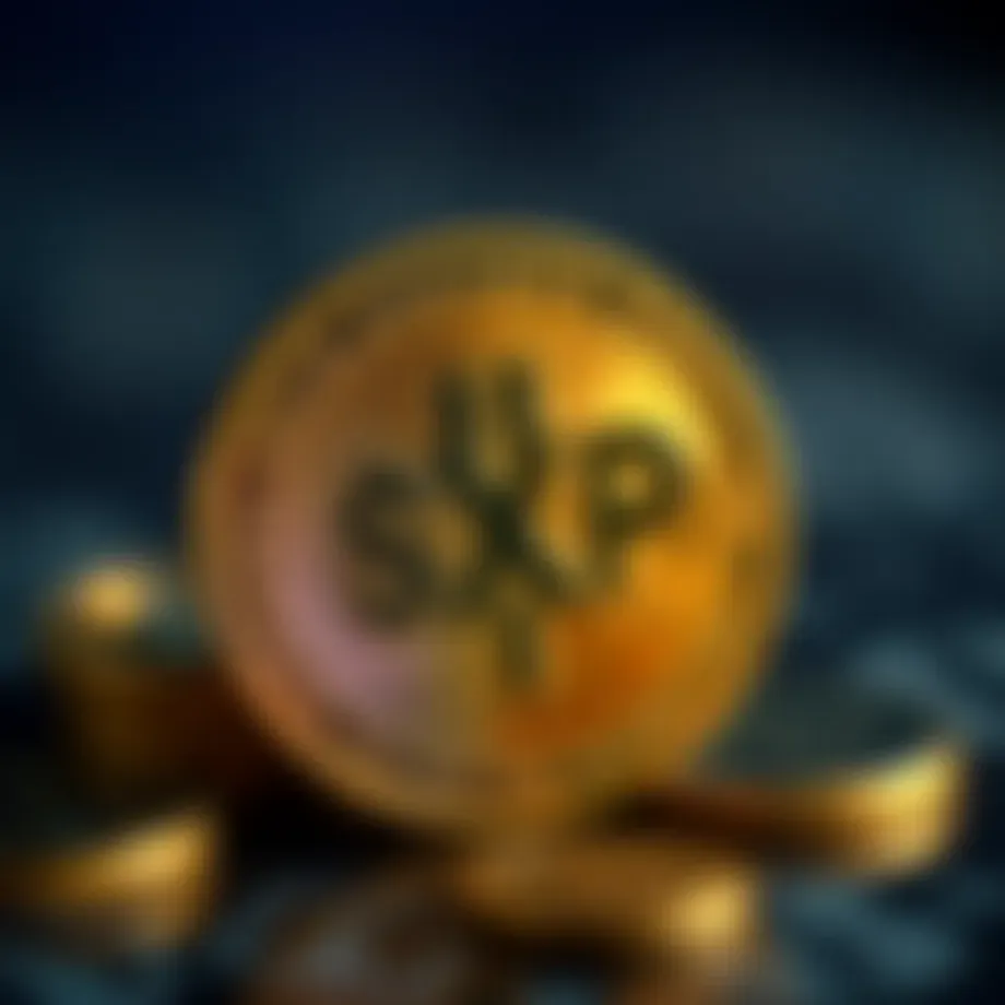 A visual representation of SXP coin's growth over time