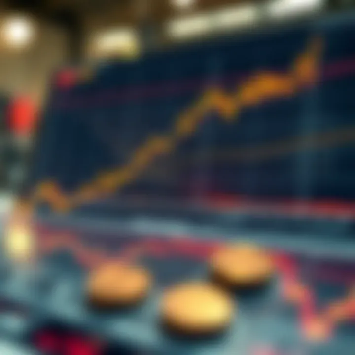 Chart depicting the correlation between technology and market fluctuations